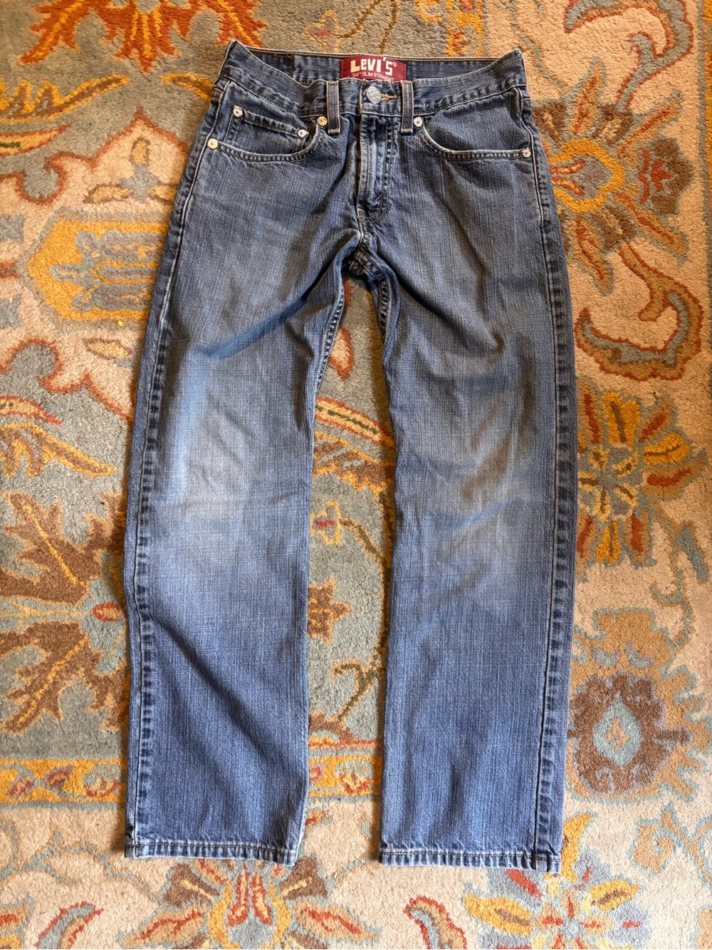 Levi's Men’s 514 Blue Slim Straight Jeans 28 x 28